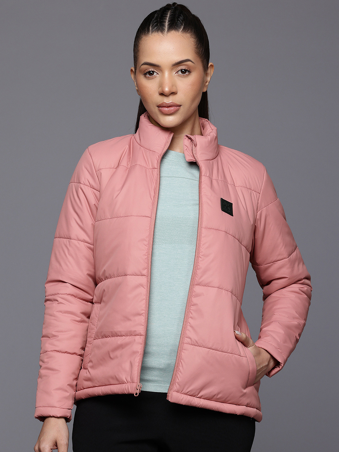 

HRX by Hrithik Roshan Lifestyle Padded Jacket, Rose