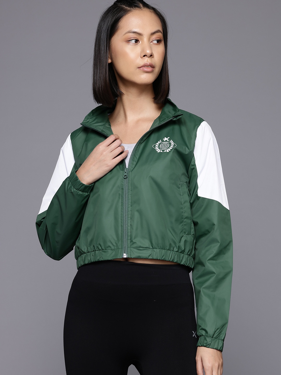 

HRX by Hrithik Roshan Lifestyle Tailored Jacket, Green