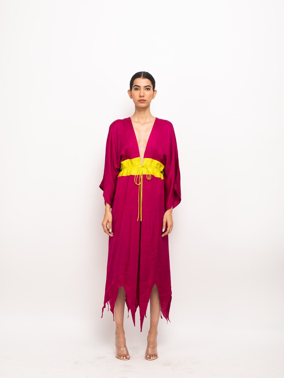 

Neora Asymmetrical Cape, Maroon