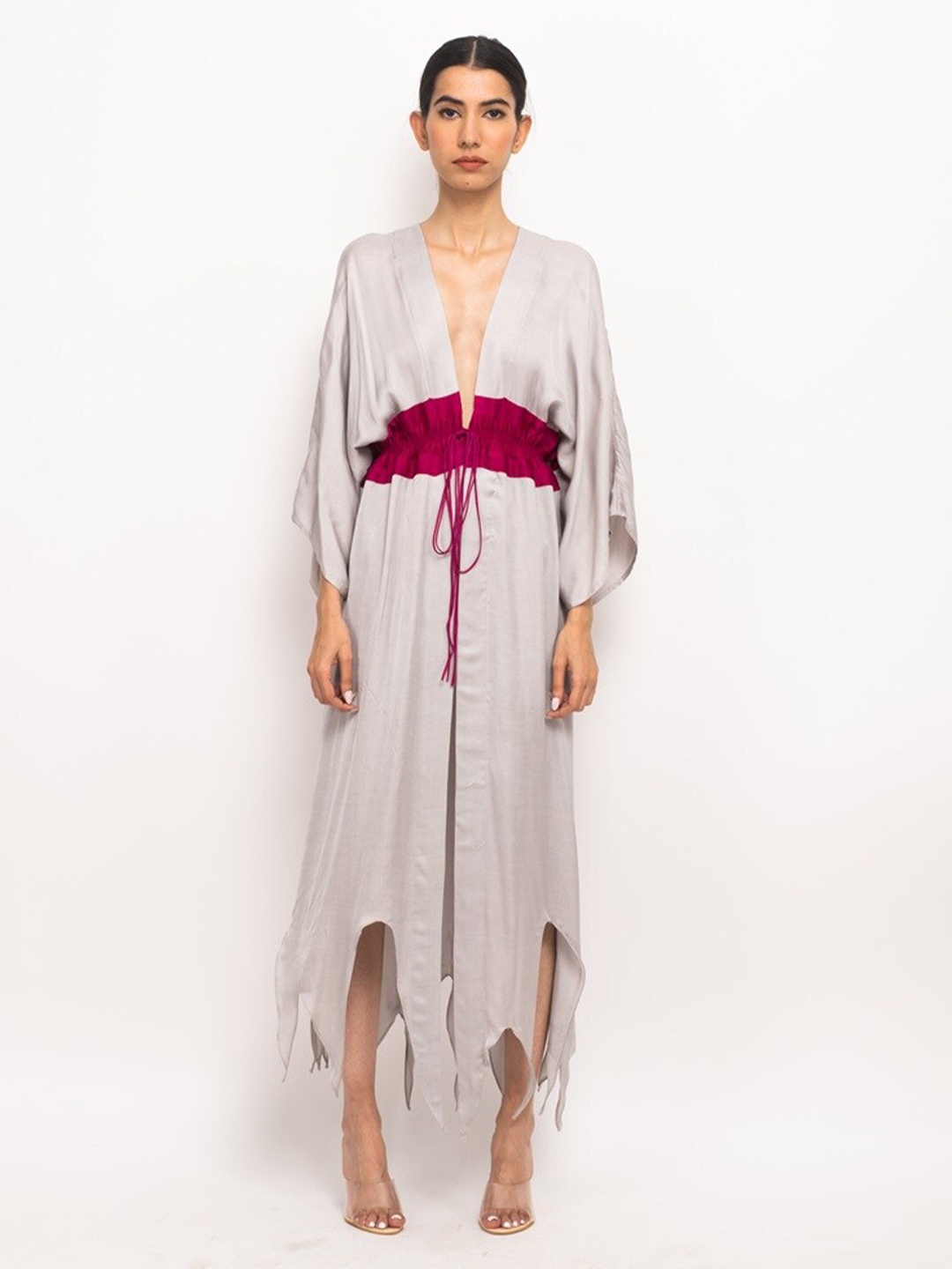 

Neora Asymmetrical Cape, Beige