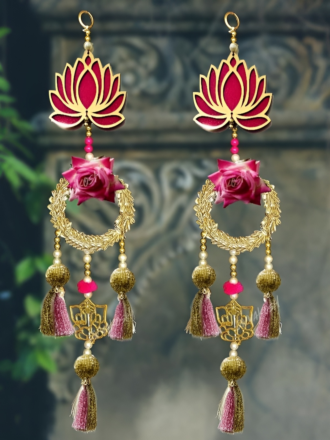 Divyakosh Pink & Red 2 Pieces Wall Hangings