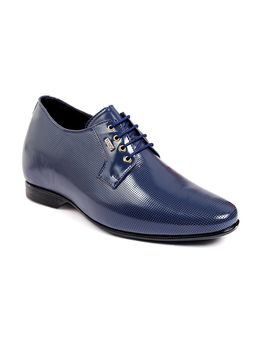 

Bxxy Men Textured Invisible Height Increasing Formal Derbys, Navy blue