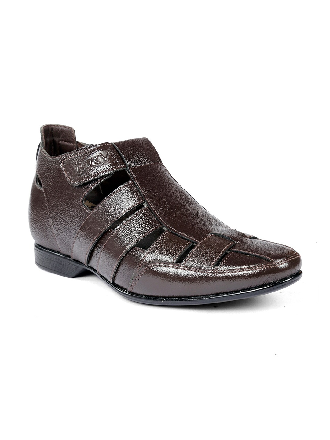 

Bxxy Men Hidden Elevator Shoe-Style Sandals, Brown