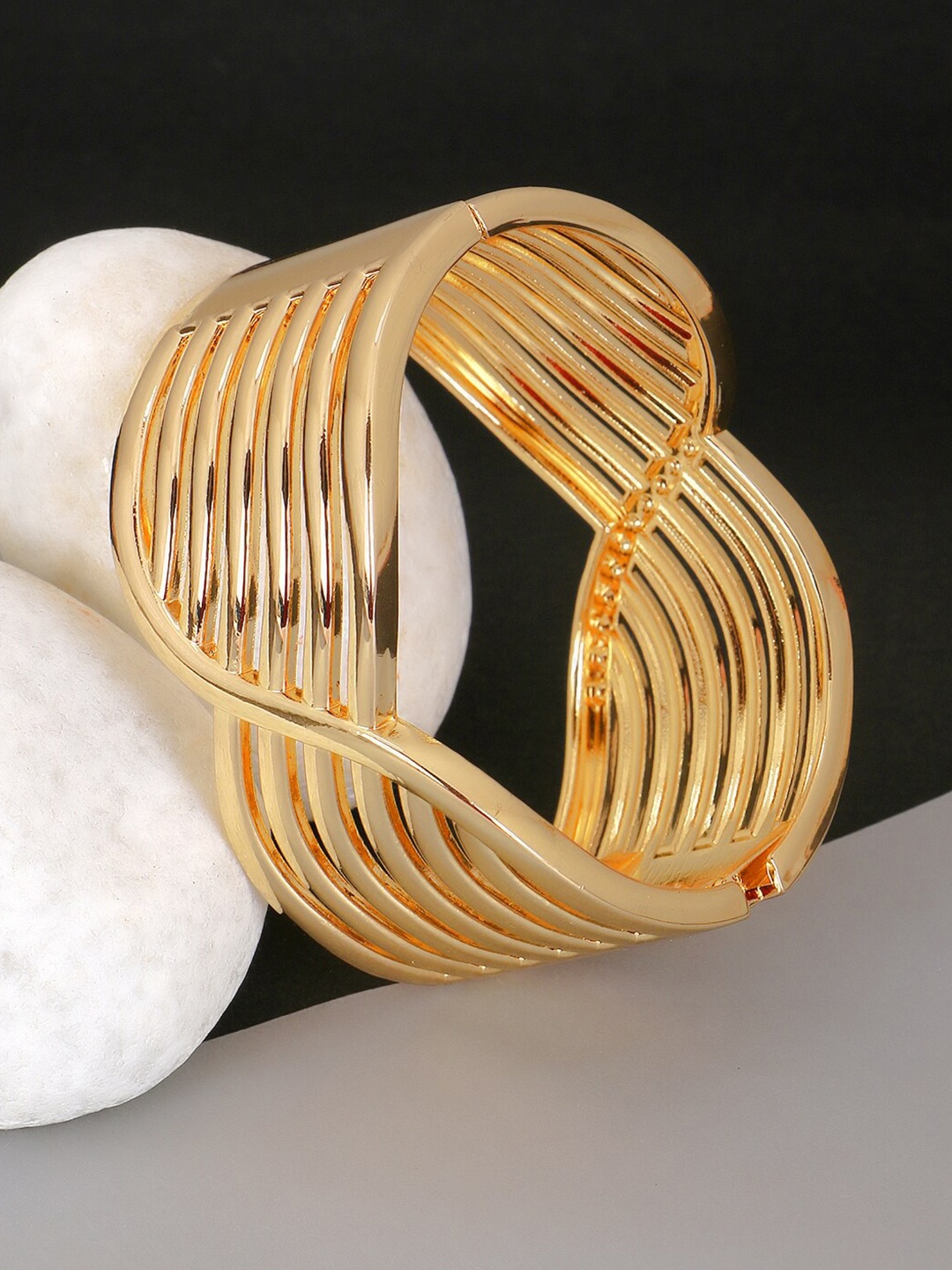 

Adwitiya Collection Women Gold-Plated Kada Bracelet