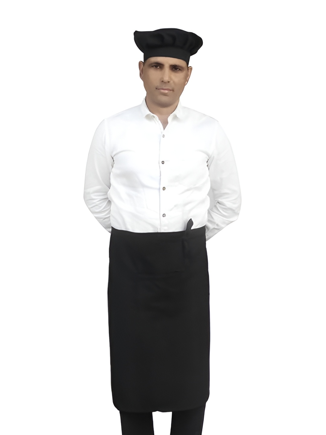 

SWITCHON Black Water Resistance Waist Apron With Cap