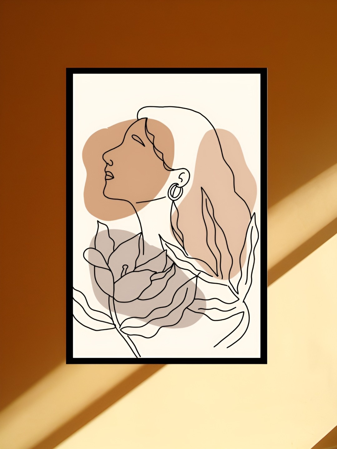 

AbhiKalpya Art Studio-Get a vibe White & Beige Wooden Wall Painting