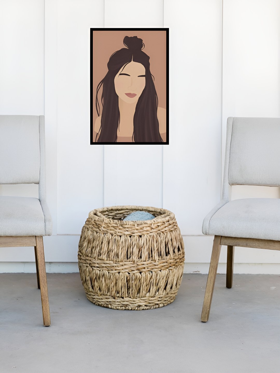 

AbhiKalpya Art Studio-Get a vibe Brown & Black Wooden Wall Painting