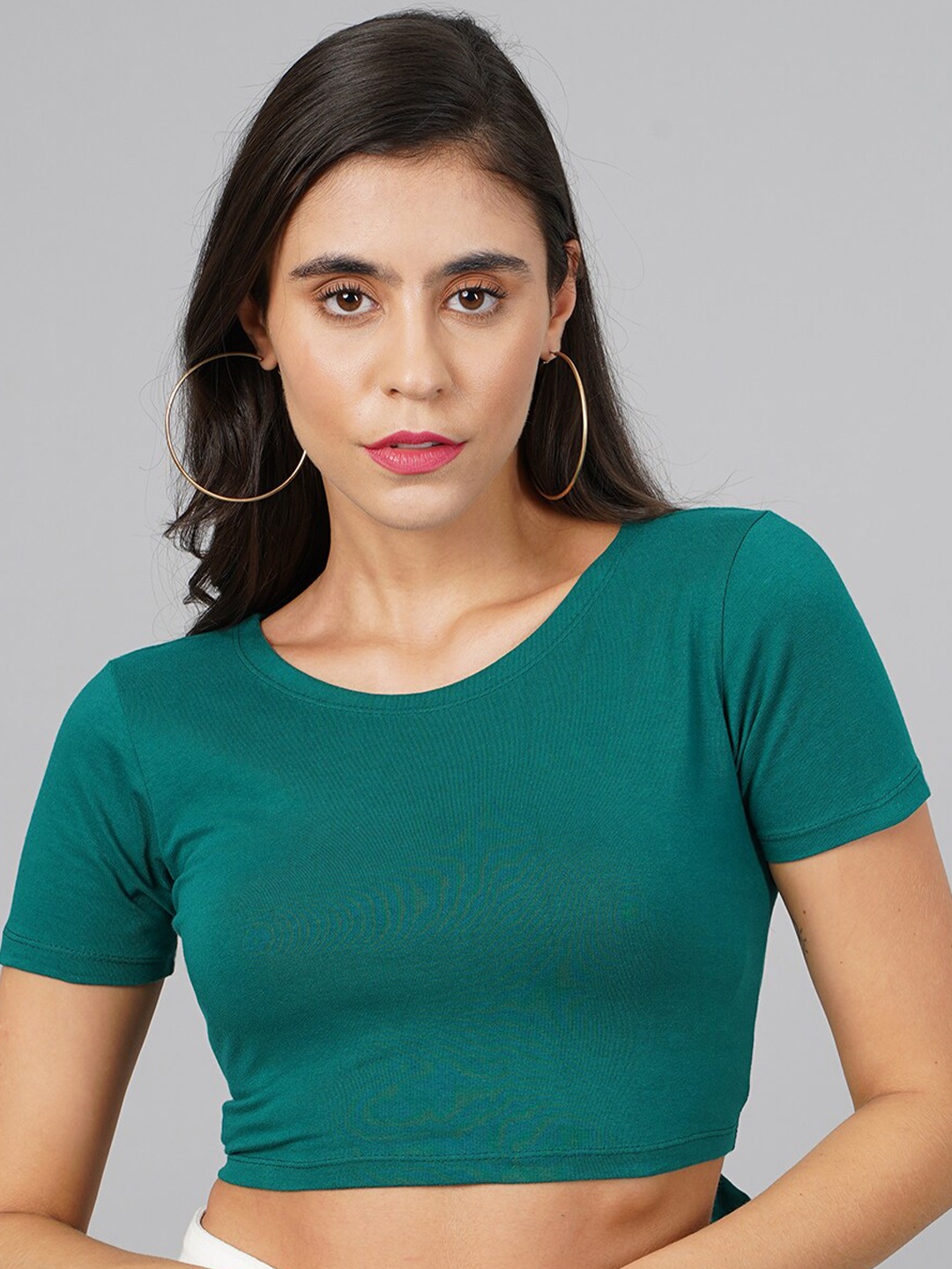

BAESD Styled Back Crop Top, Teal