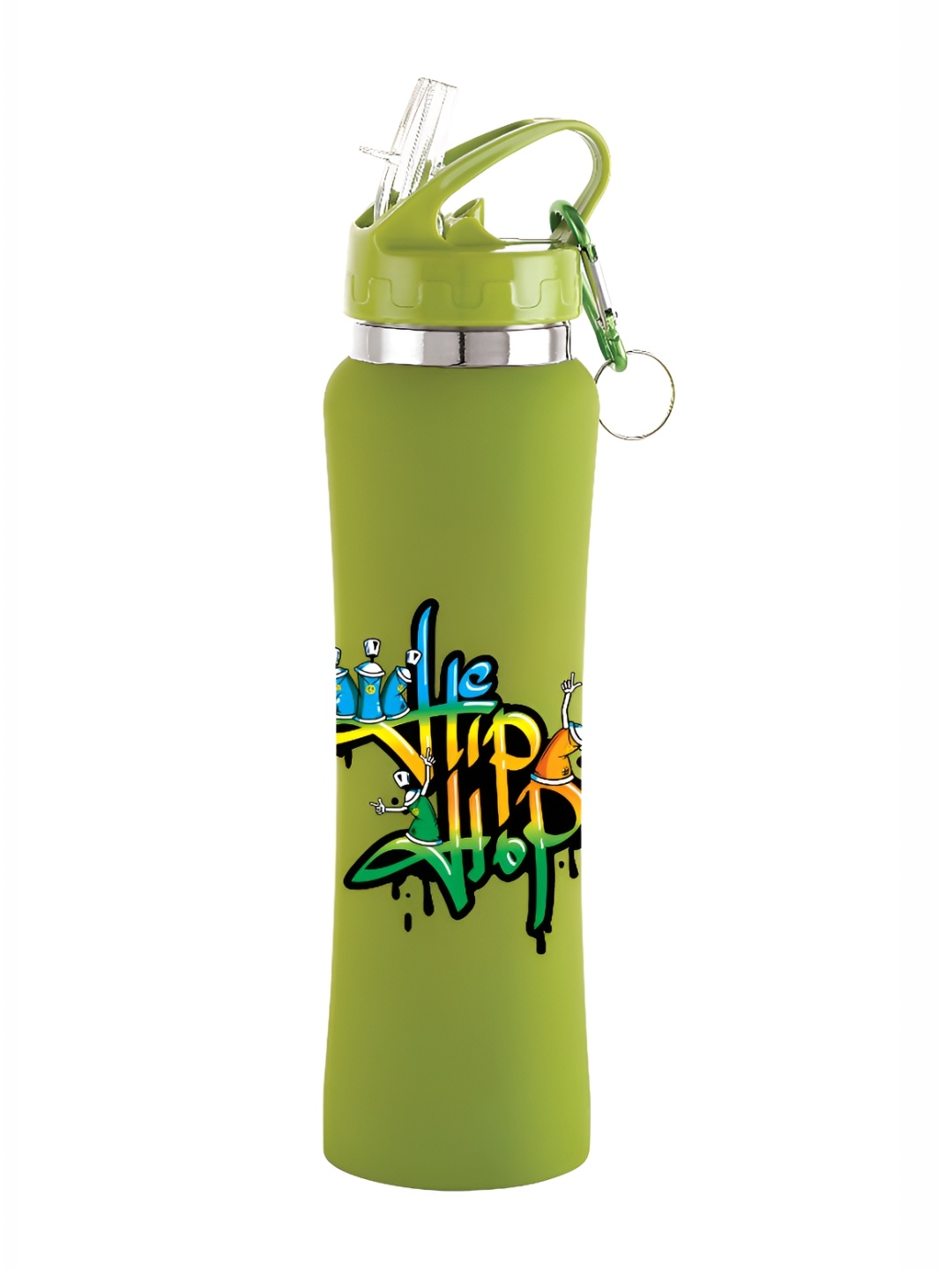 

NIRLON Green Printed Stainless Steel Single Wall Vacuum Water Bottles 750 ml