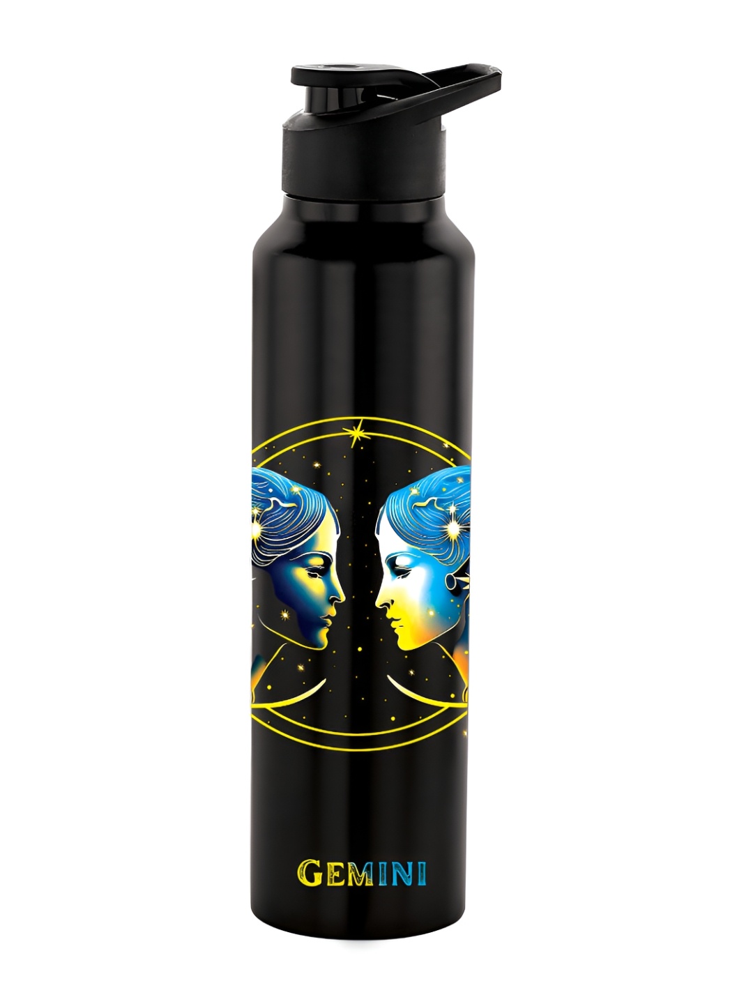 

NIRLON Black Printed Stainless Steel Single Wall Vacuum Sipper 1L