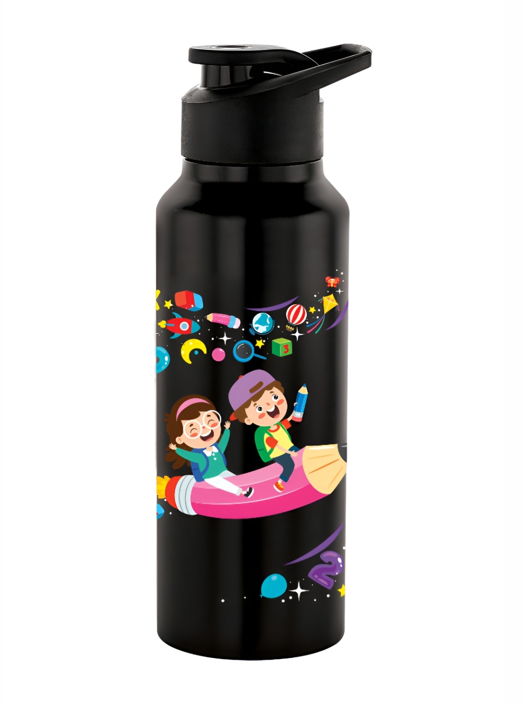 

NIRLON Black & Blue Single Stainless Steel Single Wall Vacuum Sipper 750 ml