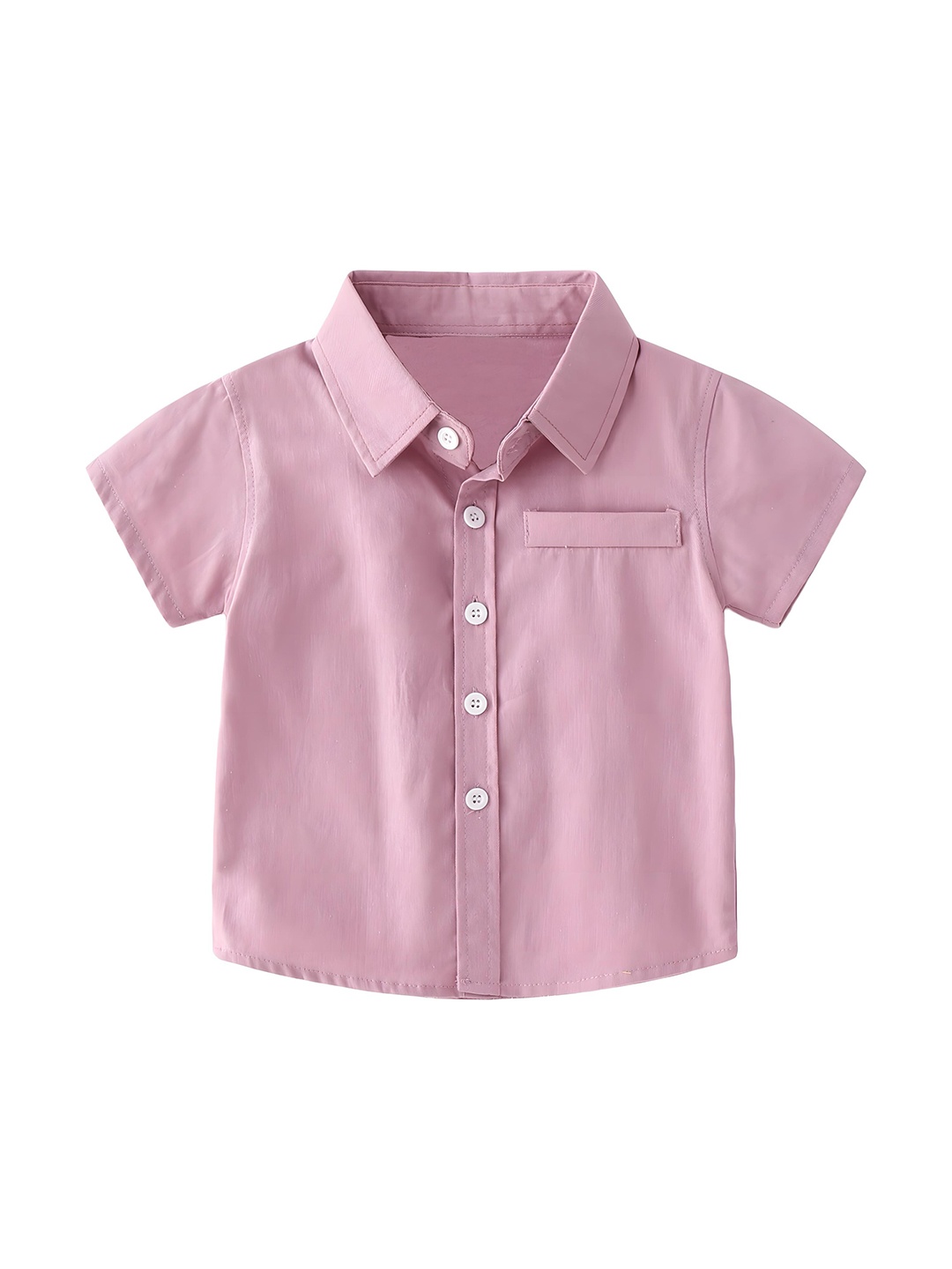 

BAESD Kids Spread Collar Cotton Casual Shirt, Pink