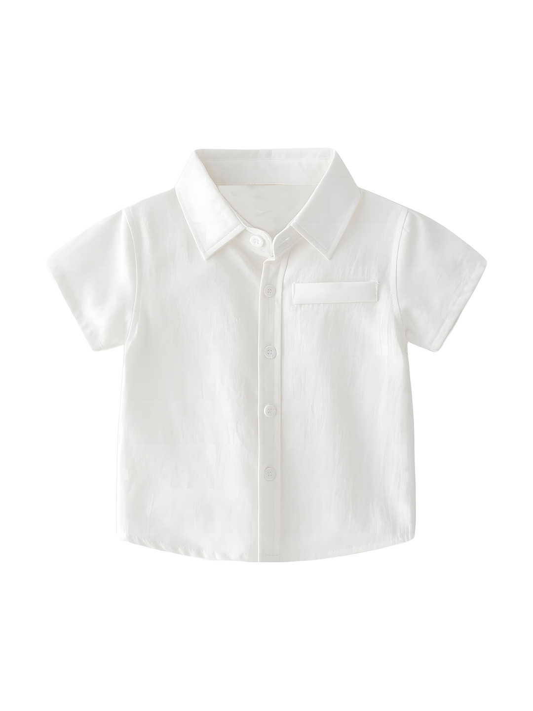 

BAESD Kids Spread Collar Cotton Casual Shirt, White