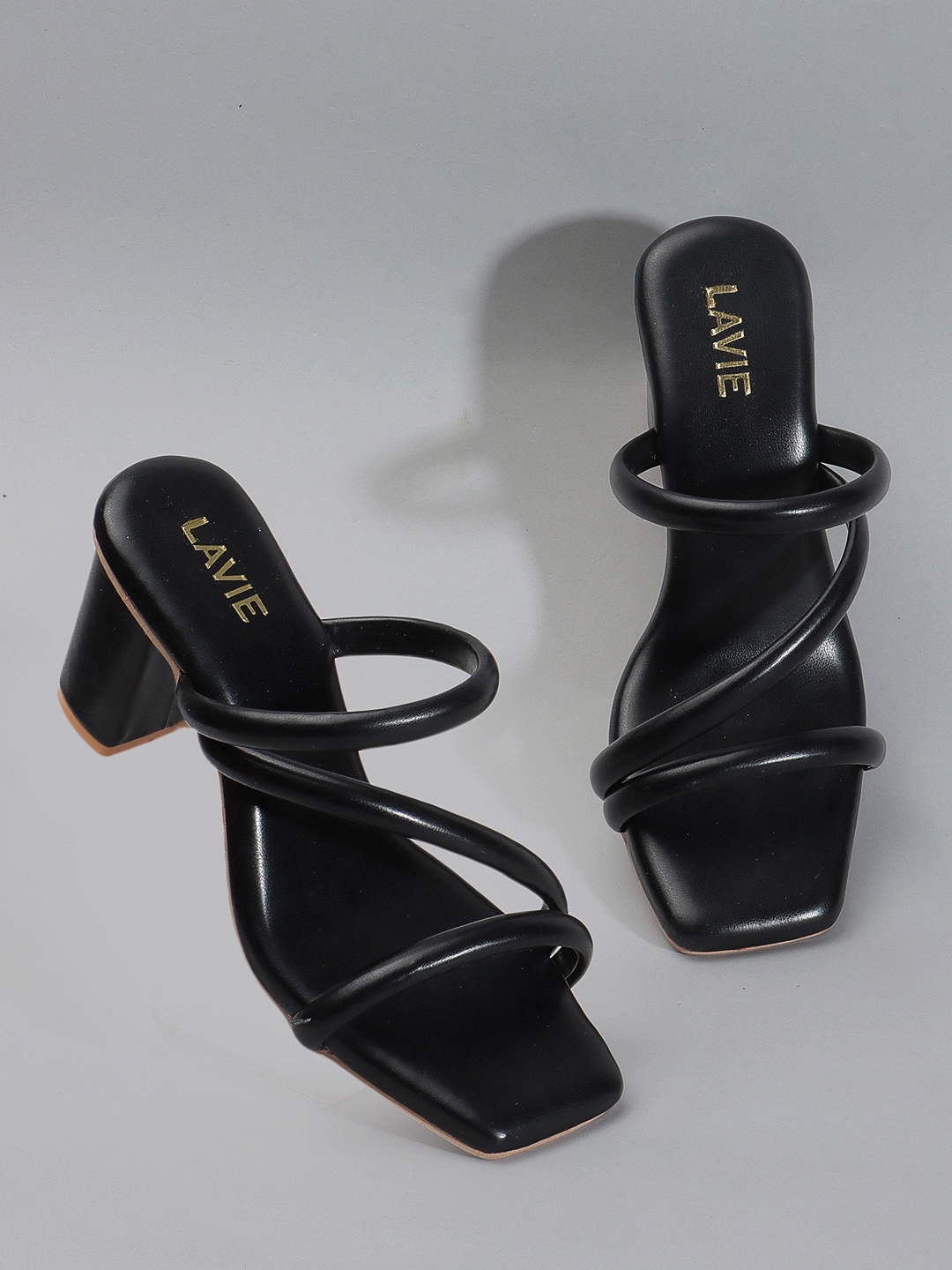 

Lavie Strappy Block Heels, Black