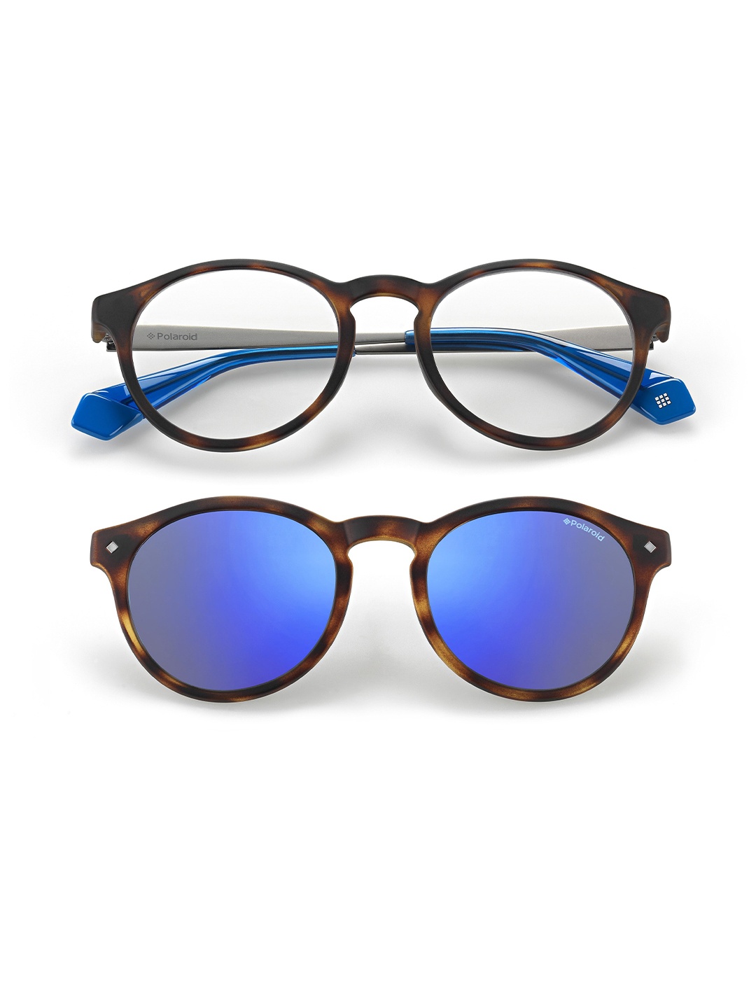 

Polaroid Unisex Round Sunglasses with UV Protected Lens 202243IPR495X, Brown