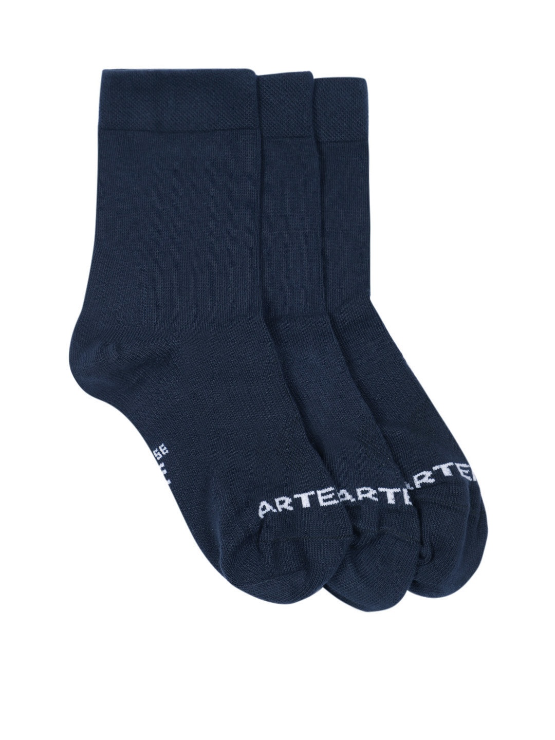 

Artengo By Decathlon Men Pack Of 3 Mid Ankle Intermediate Socks, Navy blue