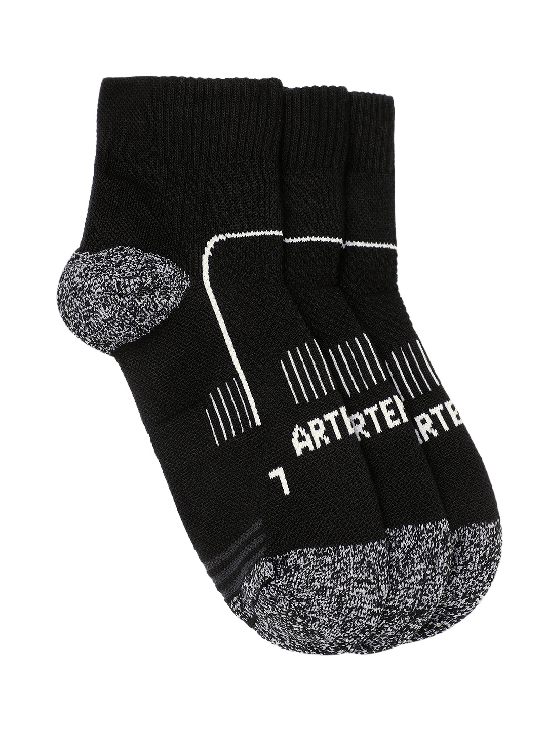 

Artengo By Decathlon Adult Black White Mid Ankle Performance Socks - Pack Of 3