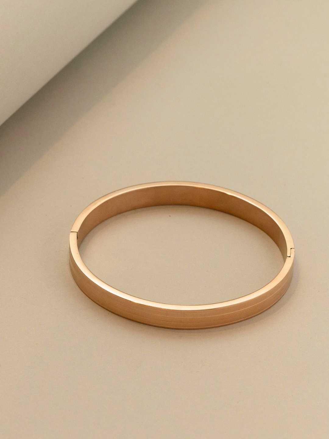 

Damn Good Men Rose Gold-Plated Stainless Steel Kada Bracelet