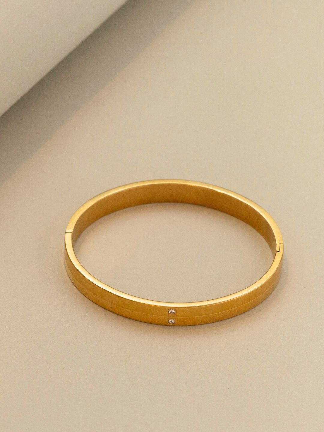 

Damn Good Men Gold-Plated Stainless Steel Cuff Bracelet