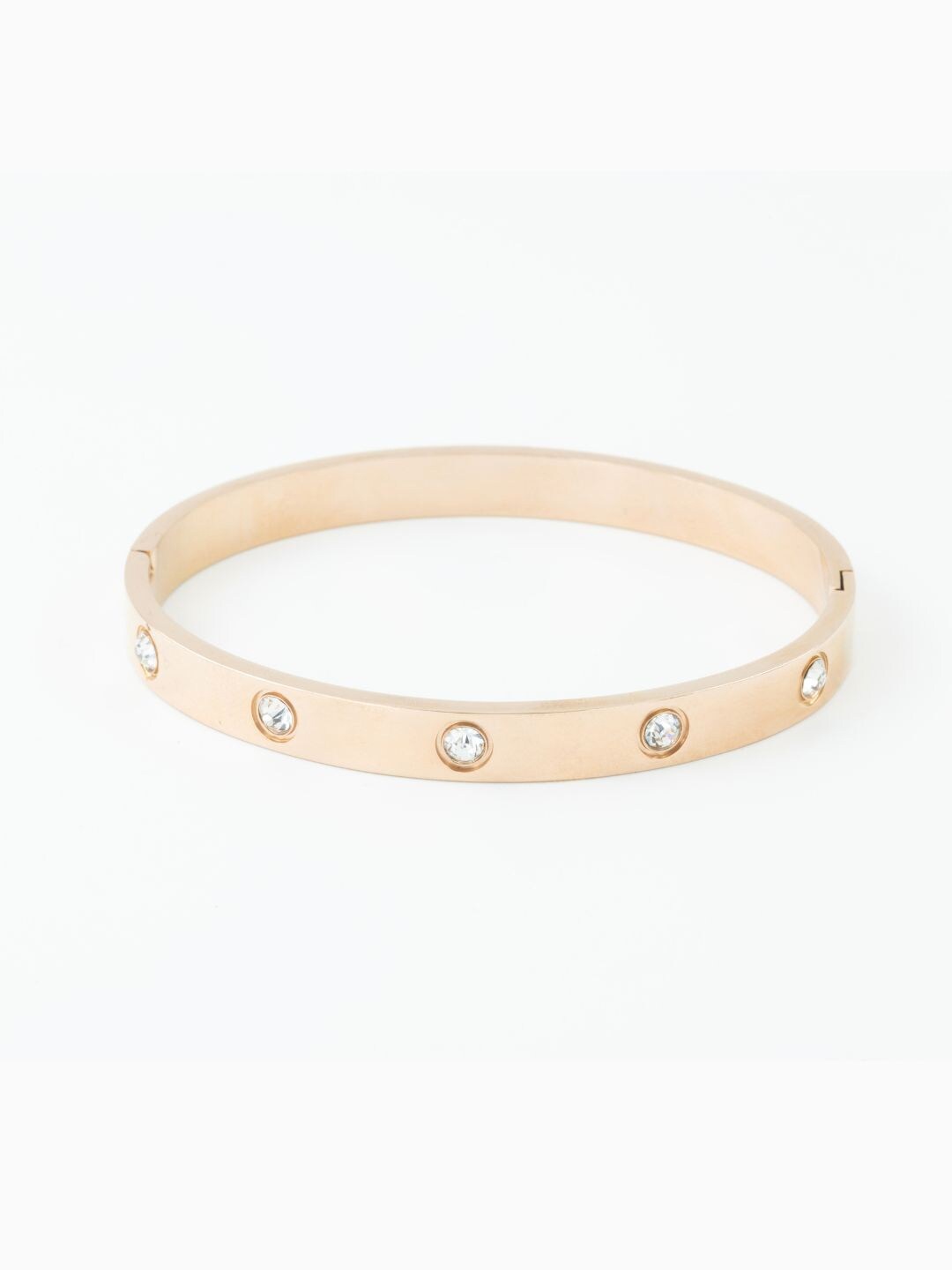 

Damn Good Men Rose Gold-Plated Sterling Silver Kada Bracelet