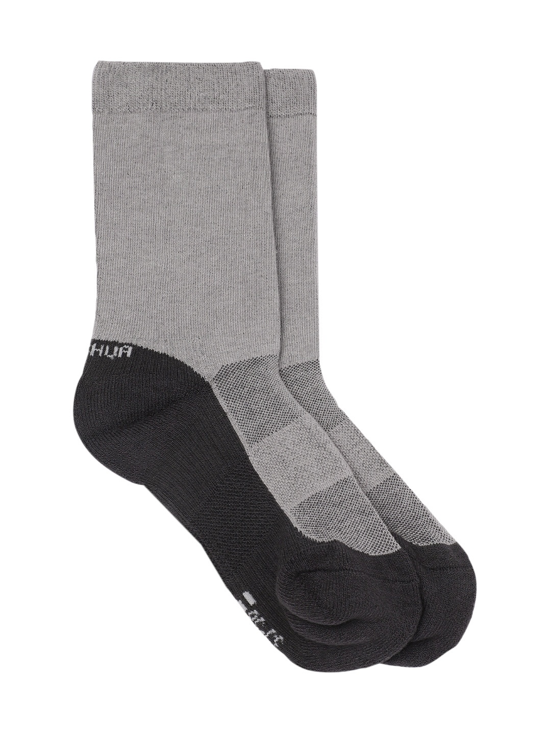 

Quechua By Decathlon Pack Of 2 Breathable Cotton Hiking Socks, Grey