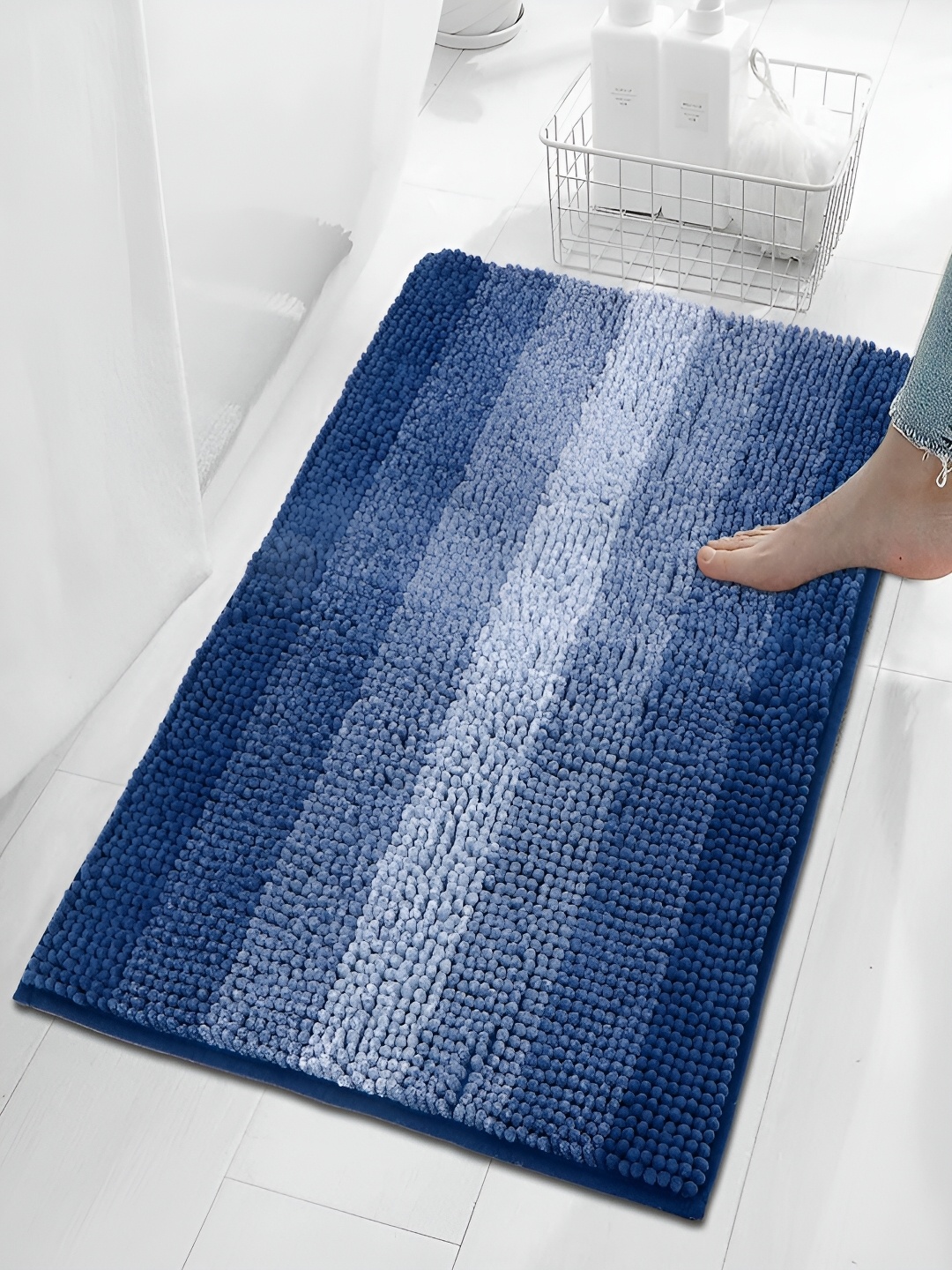 

HOKIPO Blue 1000 GSM Soft Bath Rug