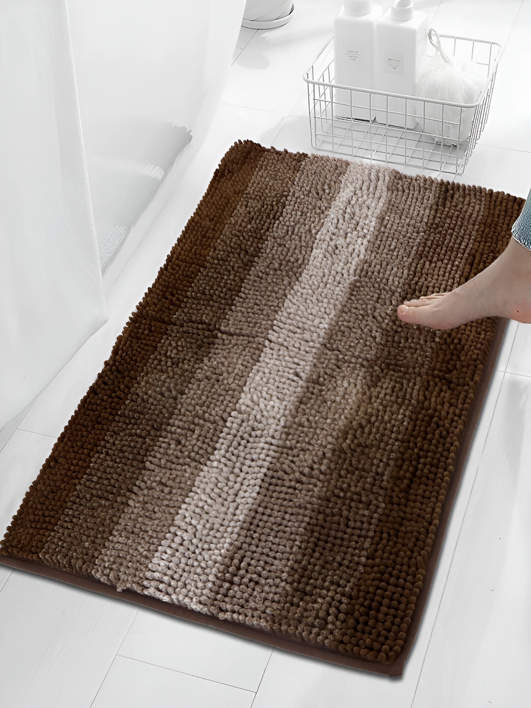 

HOKIPO Brown 1000 GSM Soft Bath Rug