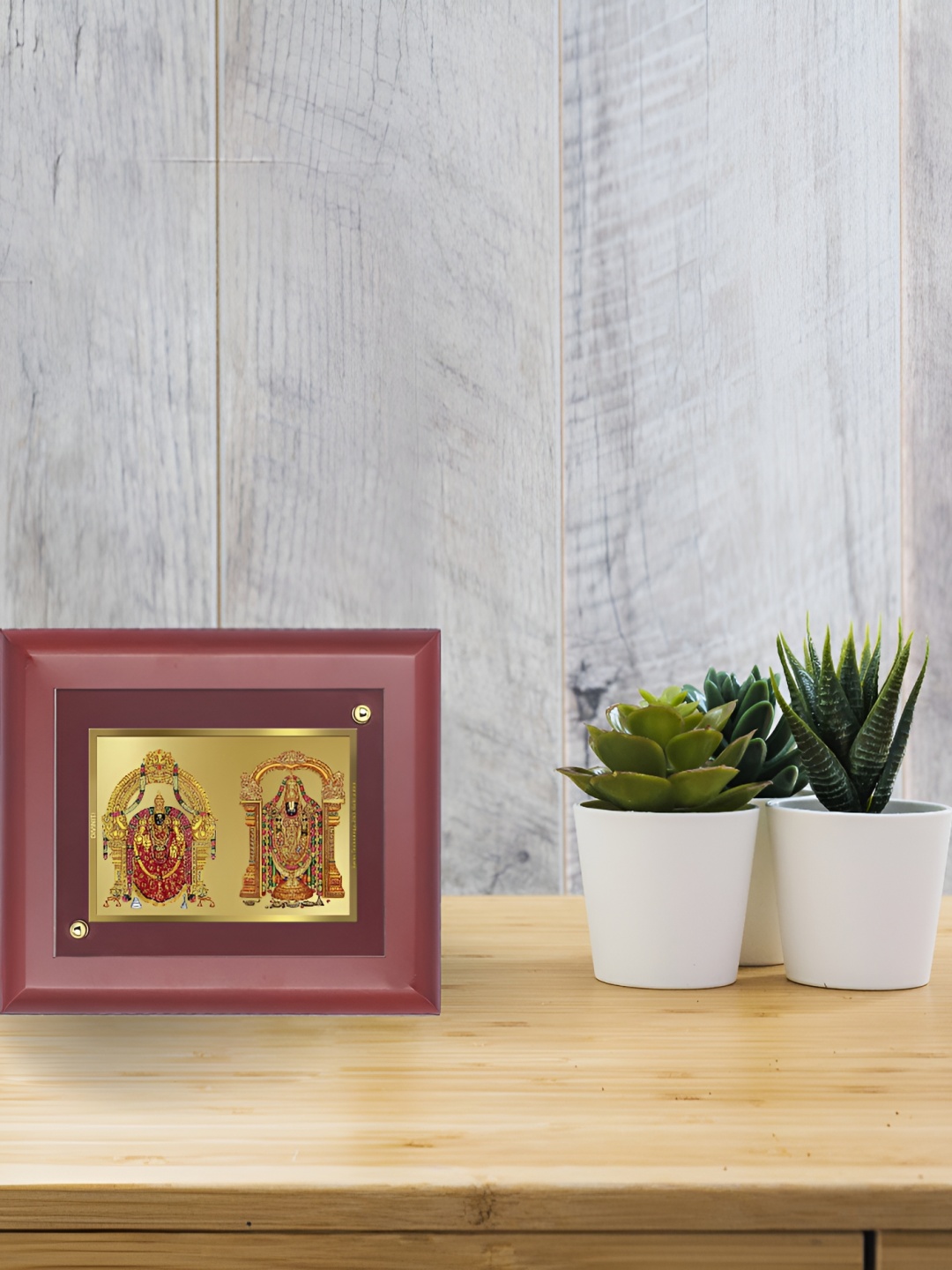 

DIVINITI Maroon Religious Wooden Wall Photo Frames
