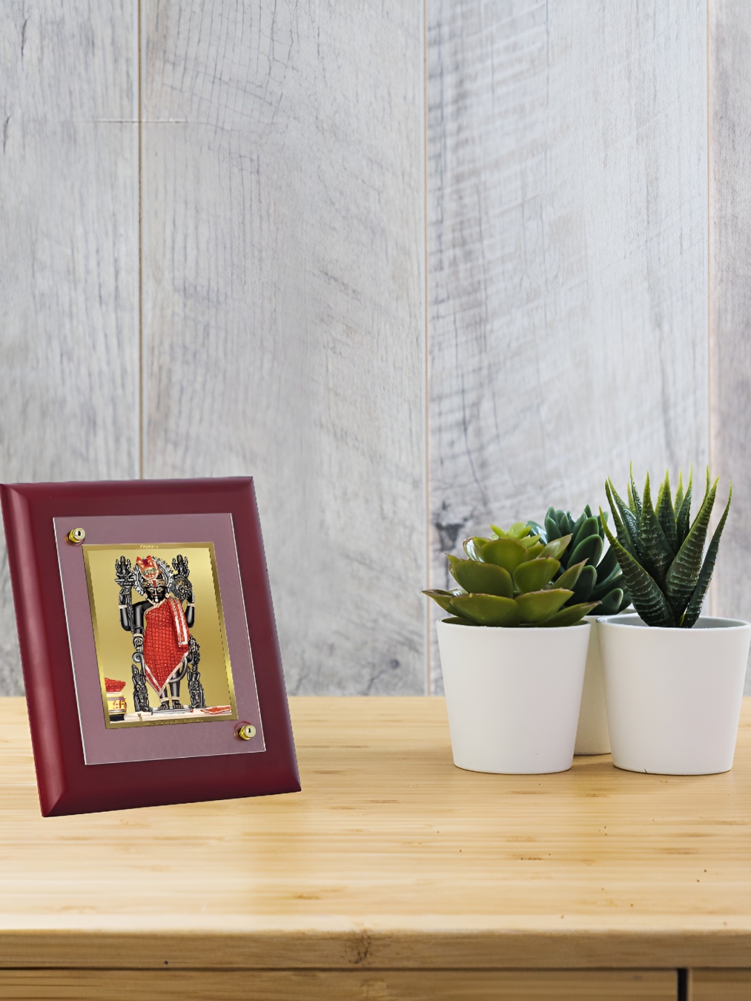 

DIVINITI Maroon Wooden Wall Photo Frame