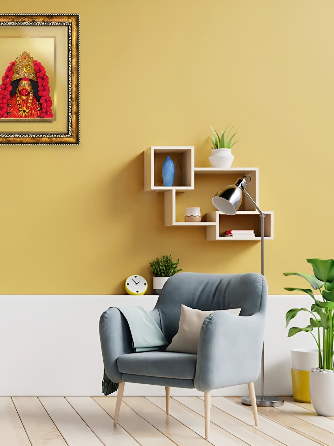 

DIVINITI Gold-Toned & Black 24k Gold Plated Glass Wall Photo Frames