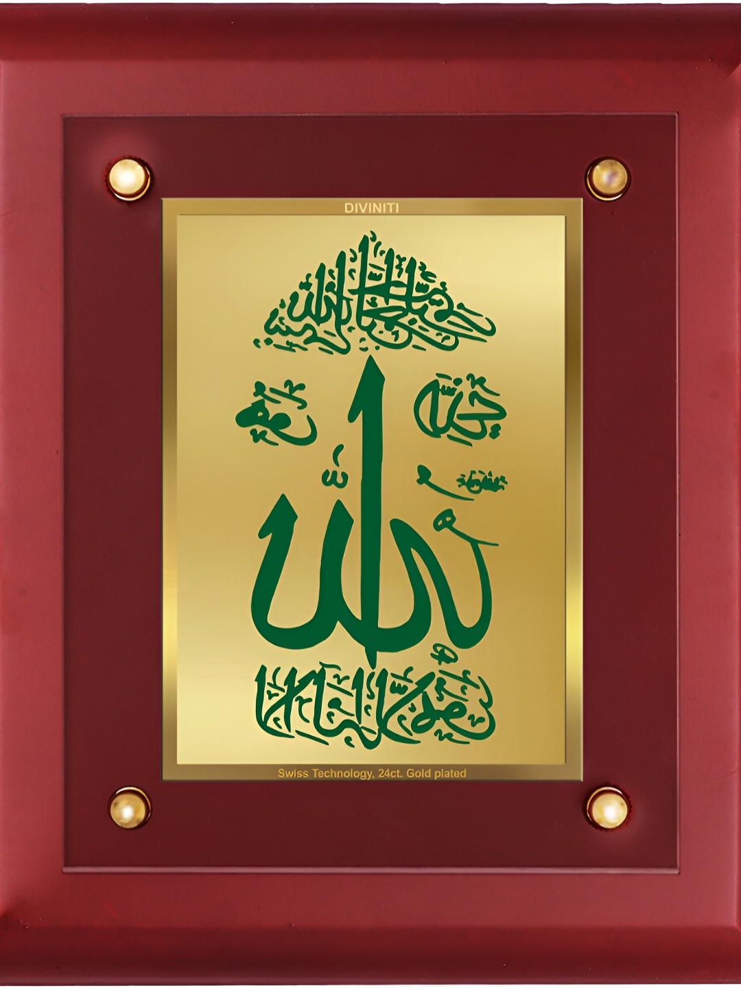 

DIVINITI Brown 24K Gold Plated Wooden Wall Photo Frames