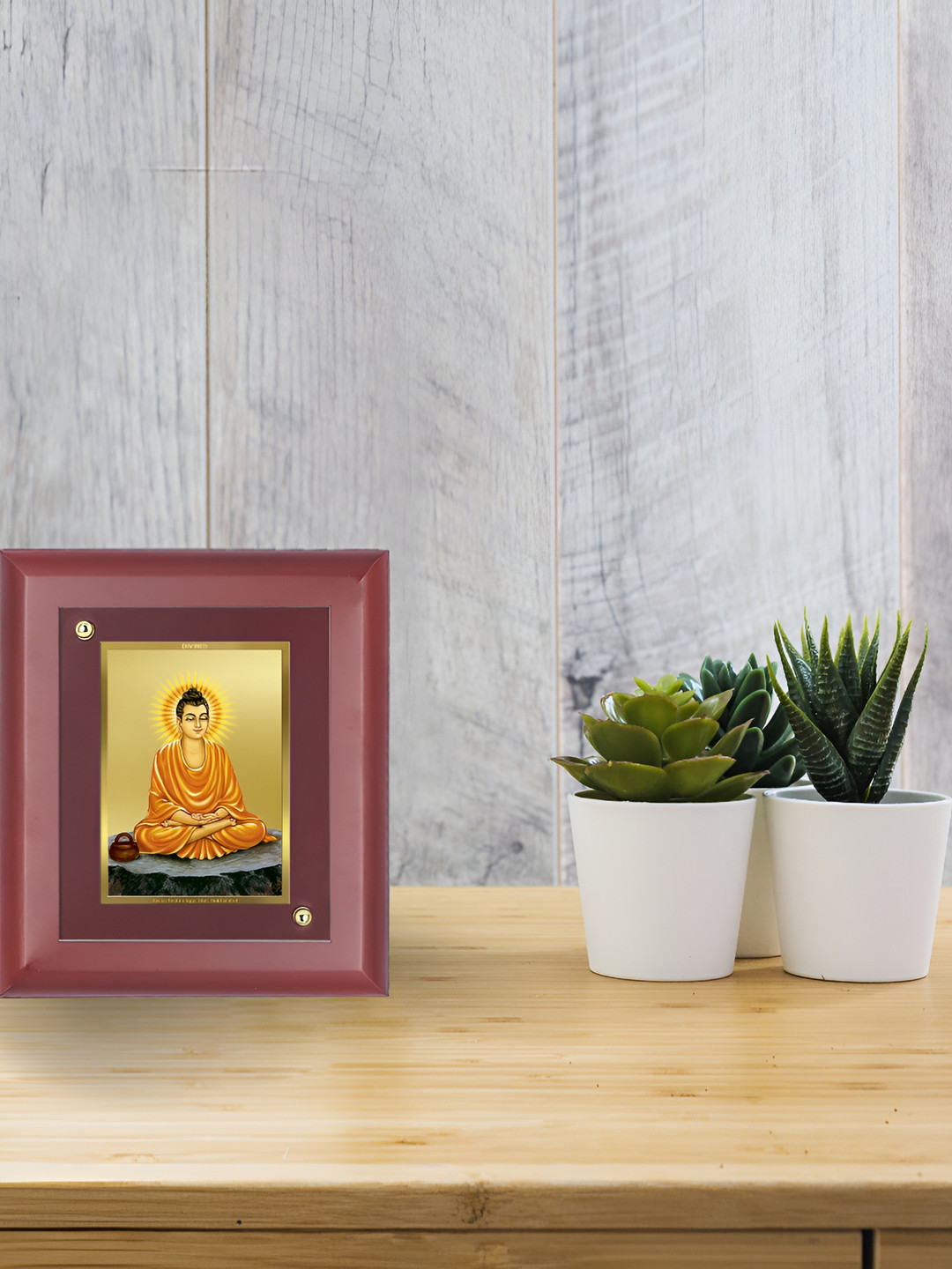 

DIVINITI Maroon Wooden Wall Photo Frame