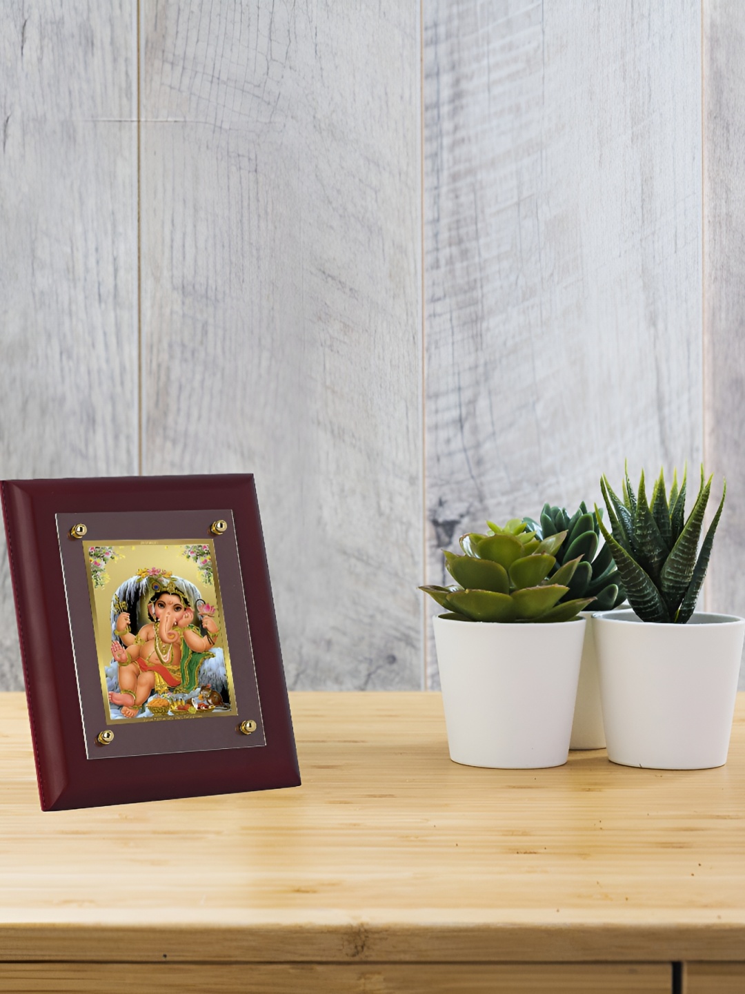 

DIVINITI Brown Wooden Wall Photo Frame