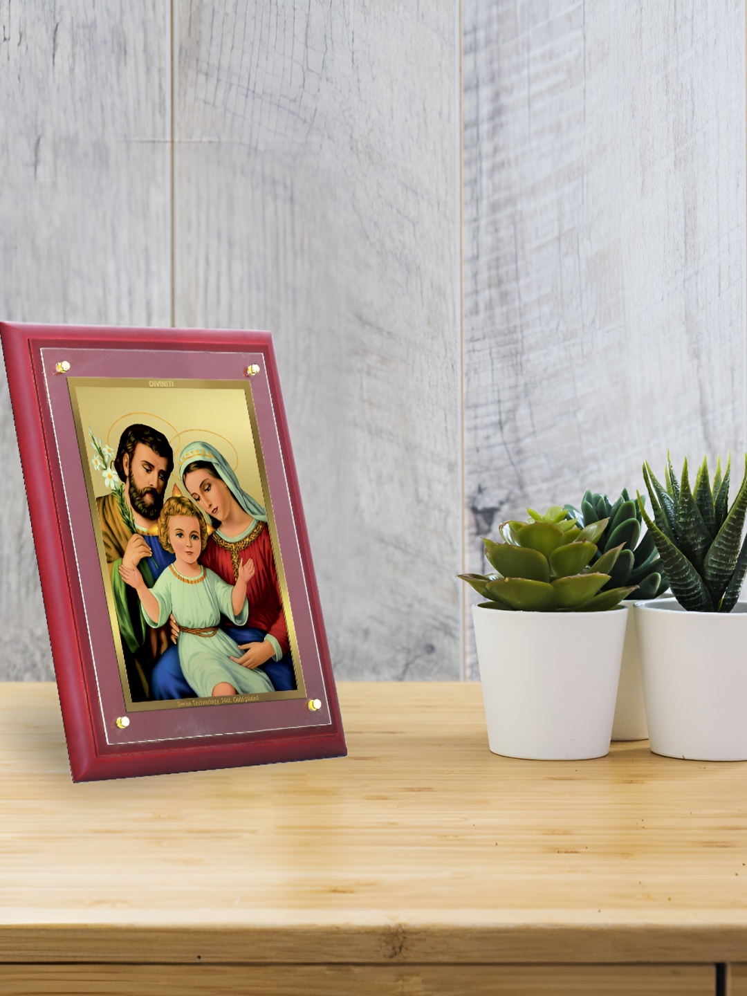 

DIVINITI Brown Holy Family Religious Wall Photo Frame