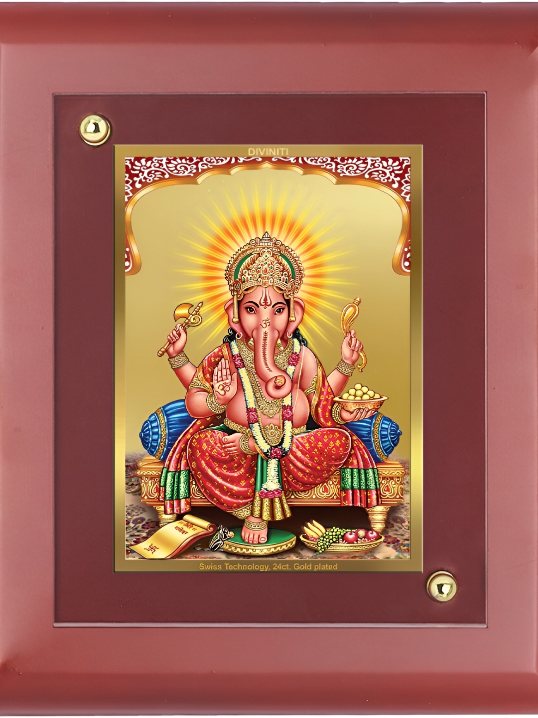 

DIVINITI Brown Religious Wood Table Photo Frames