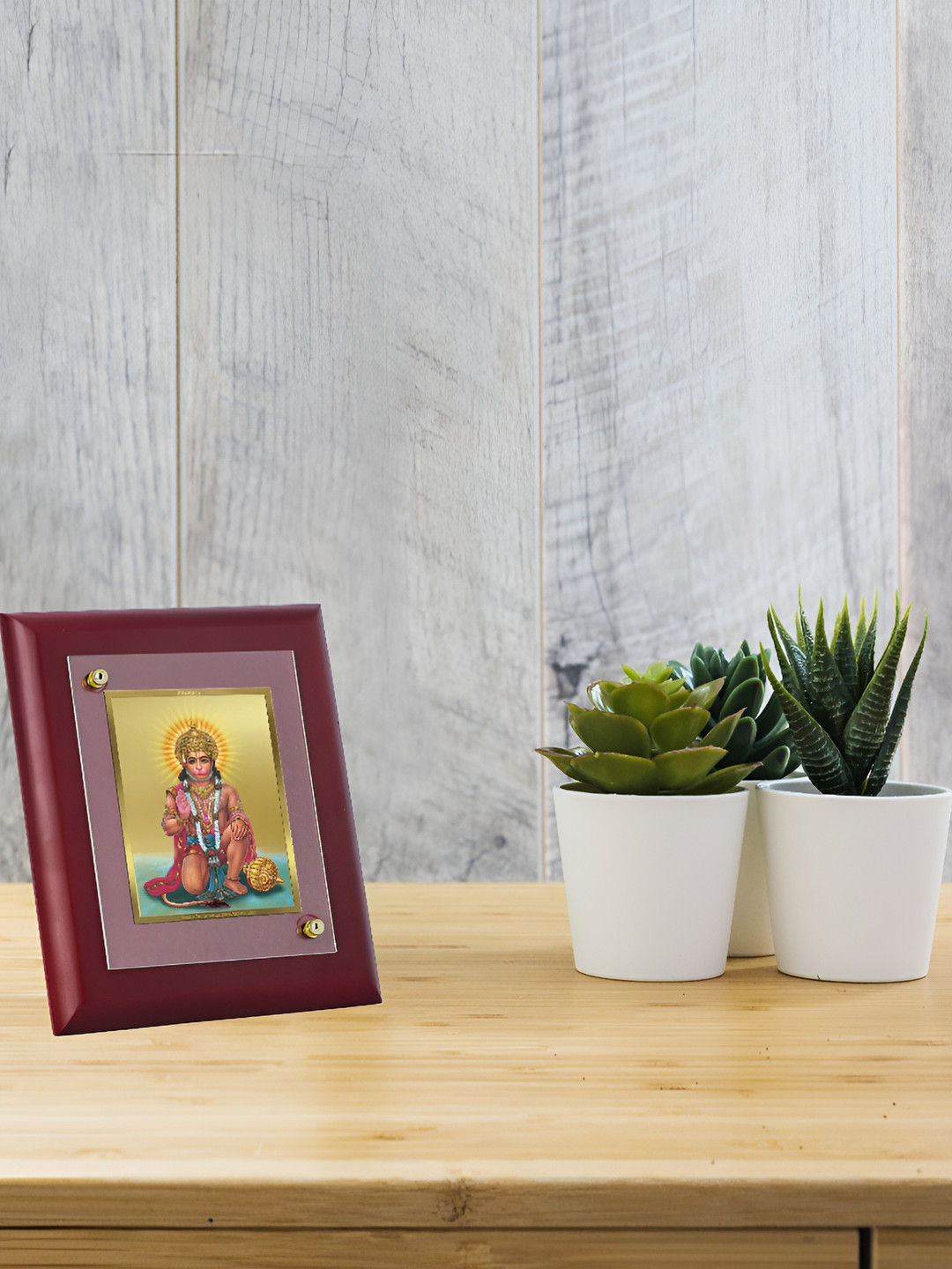 

DIVINITI Maroon Wooden Wall Photo Frame