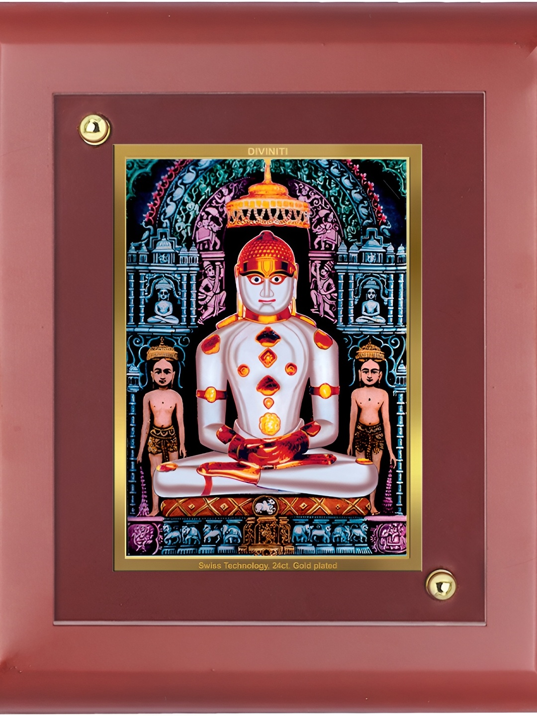 

DIVINITI Brown Wooden Table Photo Frame