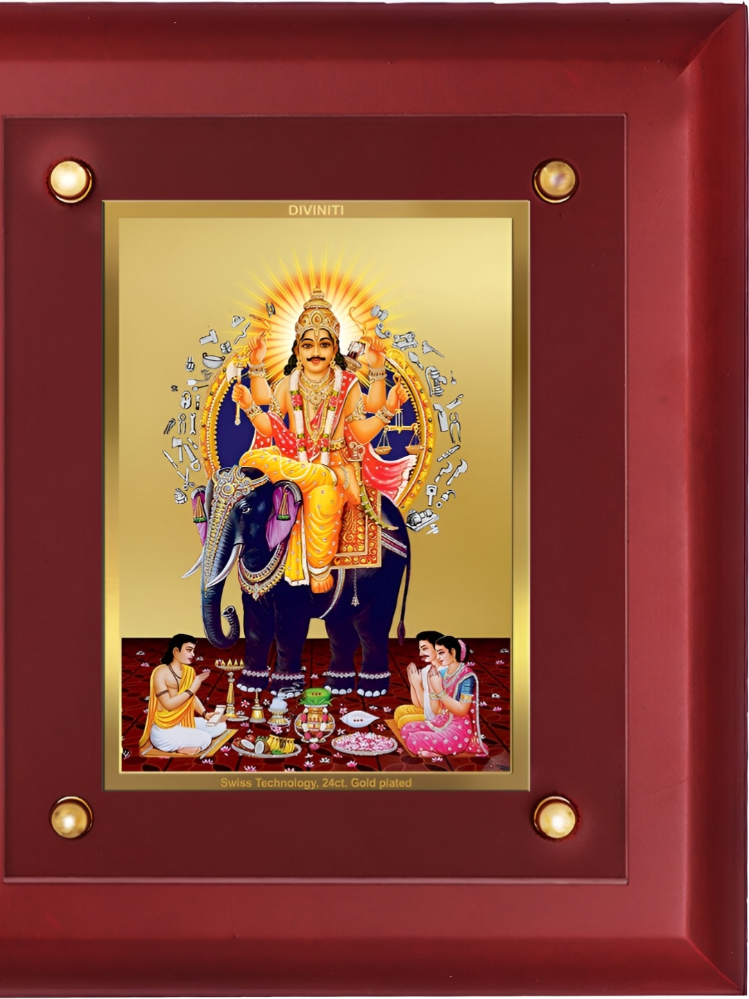 

DIVINITI Brown Wooden Wall Photo Frame