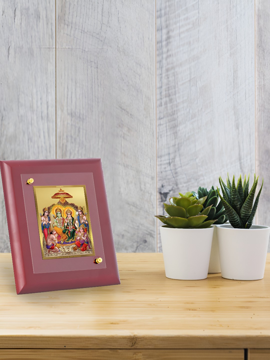 

DIVINITI Brown Wooden Table Photo Frame