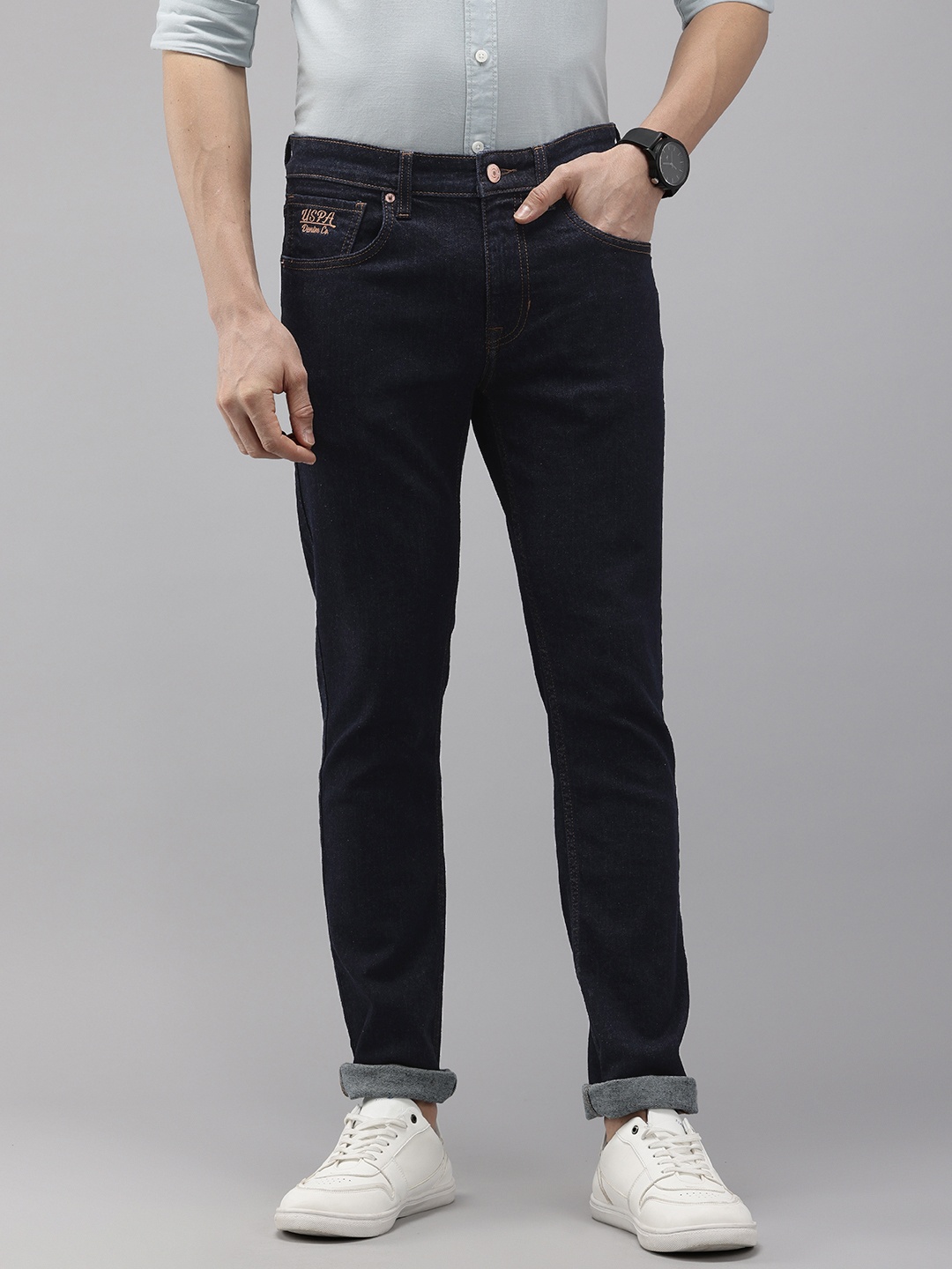 

U.S. Polo Assn. Denim Co. Men Regallo Skinny Fit Stretchable Jeans, Blue