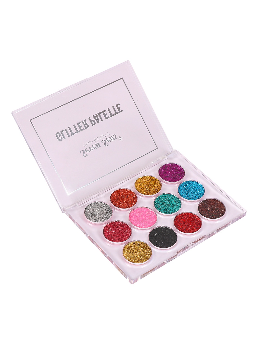 

Seven Seas Glitter Eyeshadow Palette - 12 gm - 101, Red