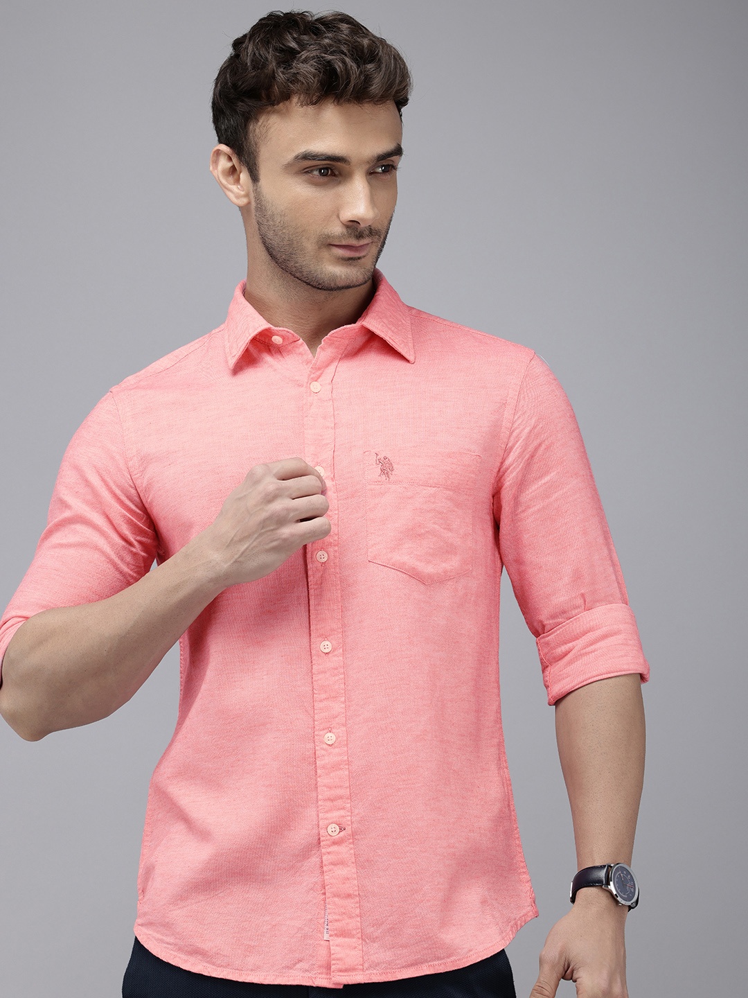 

U.S. Polo Assn. Tailored Fit Casual Shirt, Pink