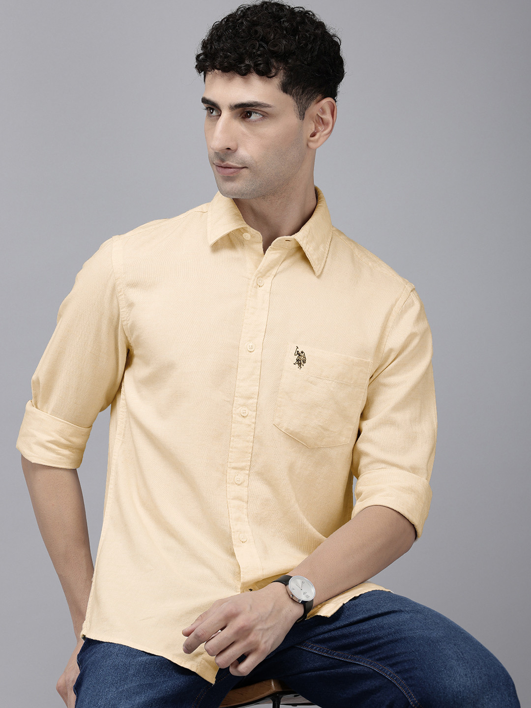 

U.S. Polo Assn. Tailored Fit Casual Shirt, Cream