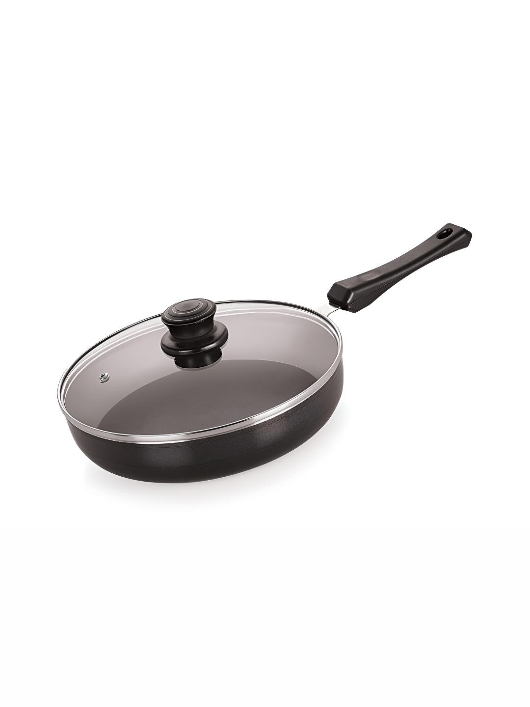 

NIRLON Black & Silver Toned Aluminium Dishwasher Safe Fry Pan