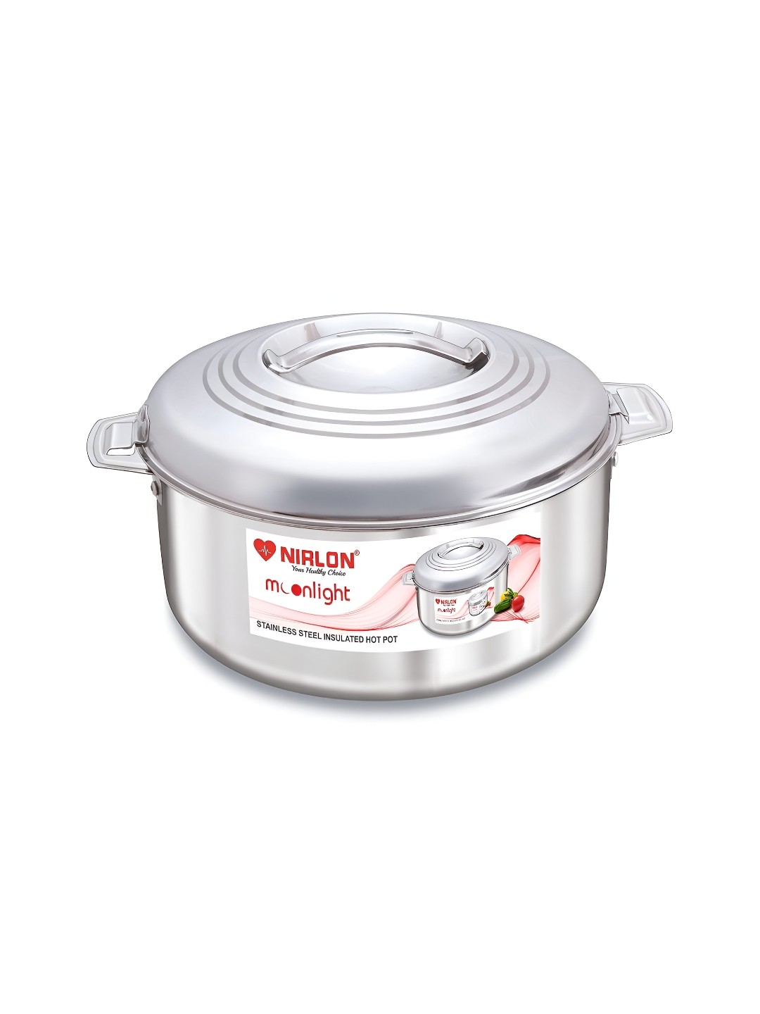 

NIRLON Silver-Toned Stainless Steel Dishwasher Safe Casserole