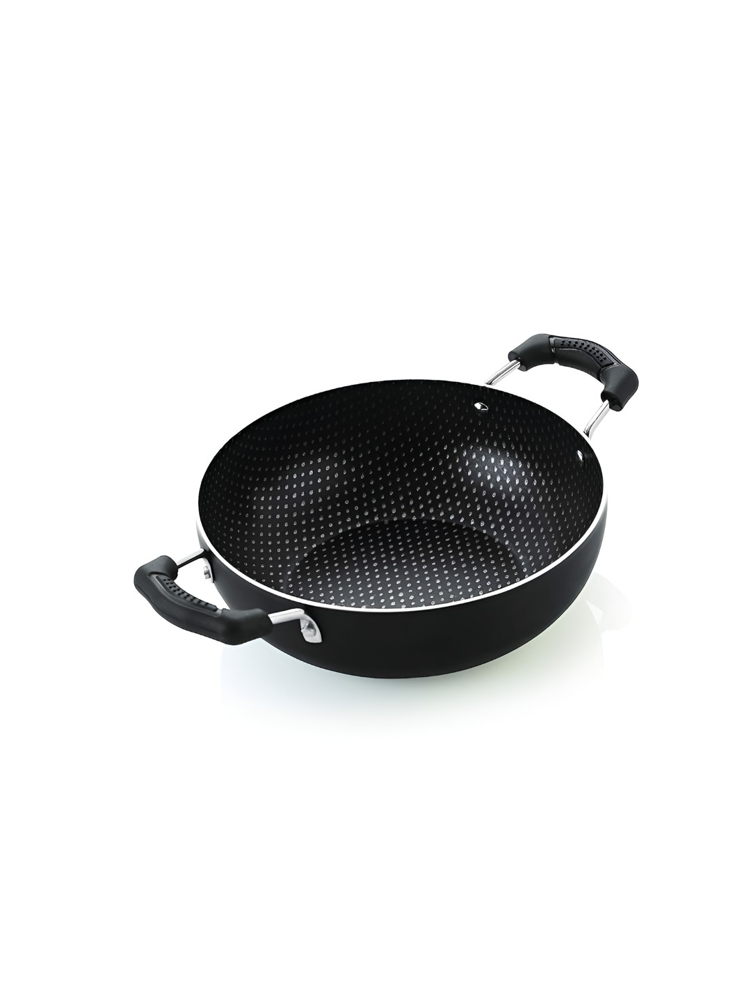 

NIRLON Black Aluminium Dishwasher Safe Kadhai 1.8 Ltr