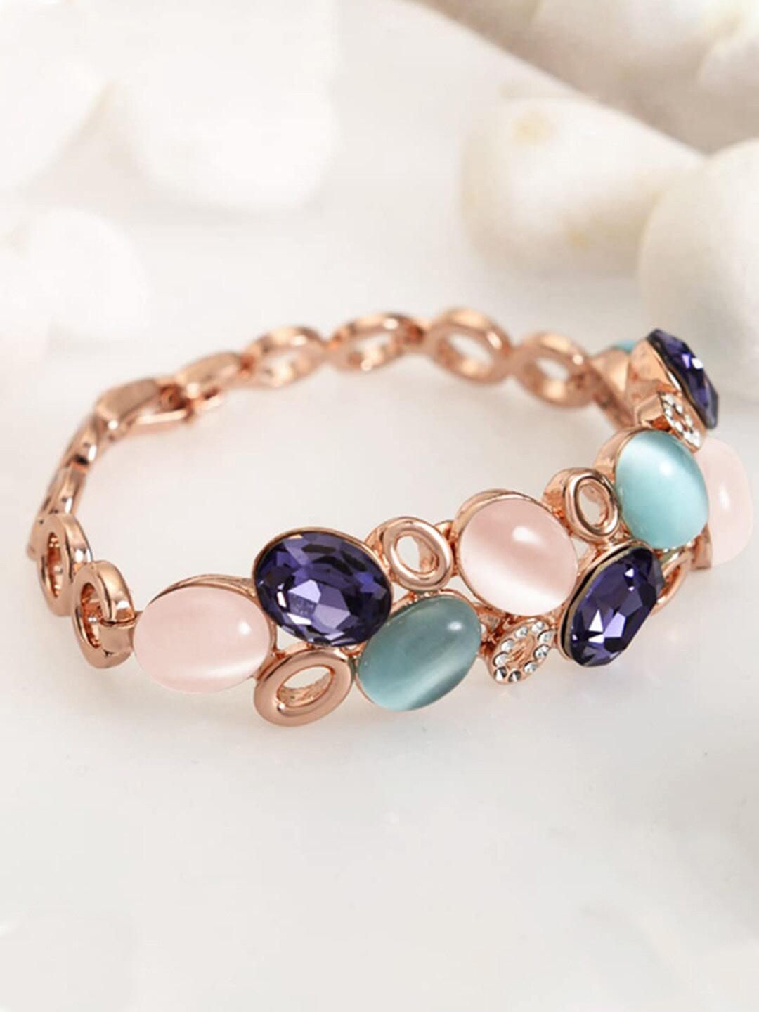 

YouBella Gold-Plated Stone Studded Wraparound Bracelet