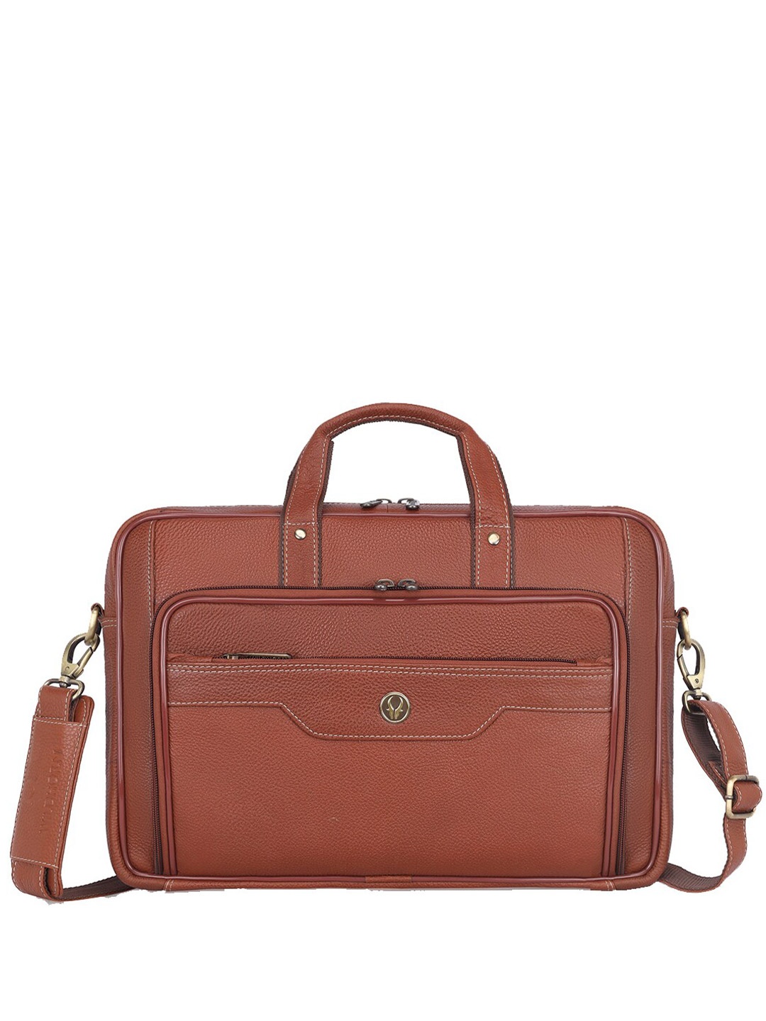 

WildHorn Textured Leather Laptop Bag, Tan