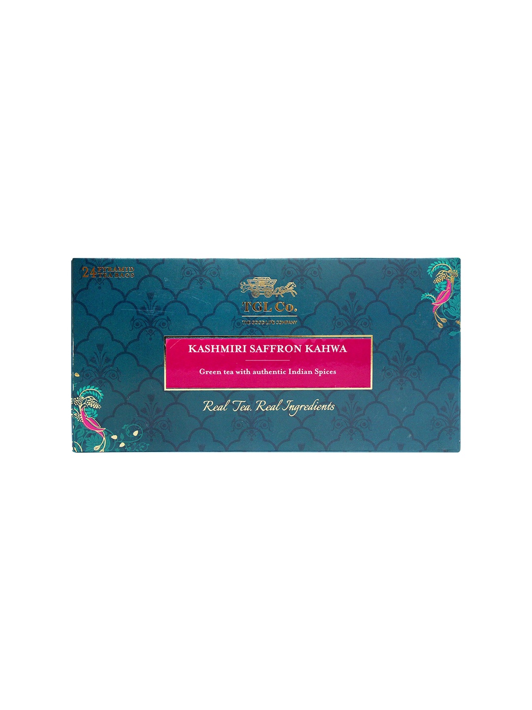 

TGL Co. Kashmiri Saffron-24 Anti Oxidant Tea Bags Box, Blue