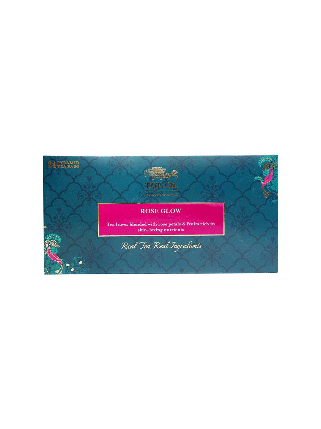 

TGL Co. Rose Glow 24 Tea Bags Box, Blue